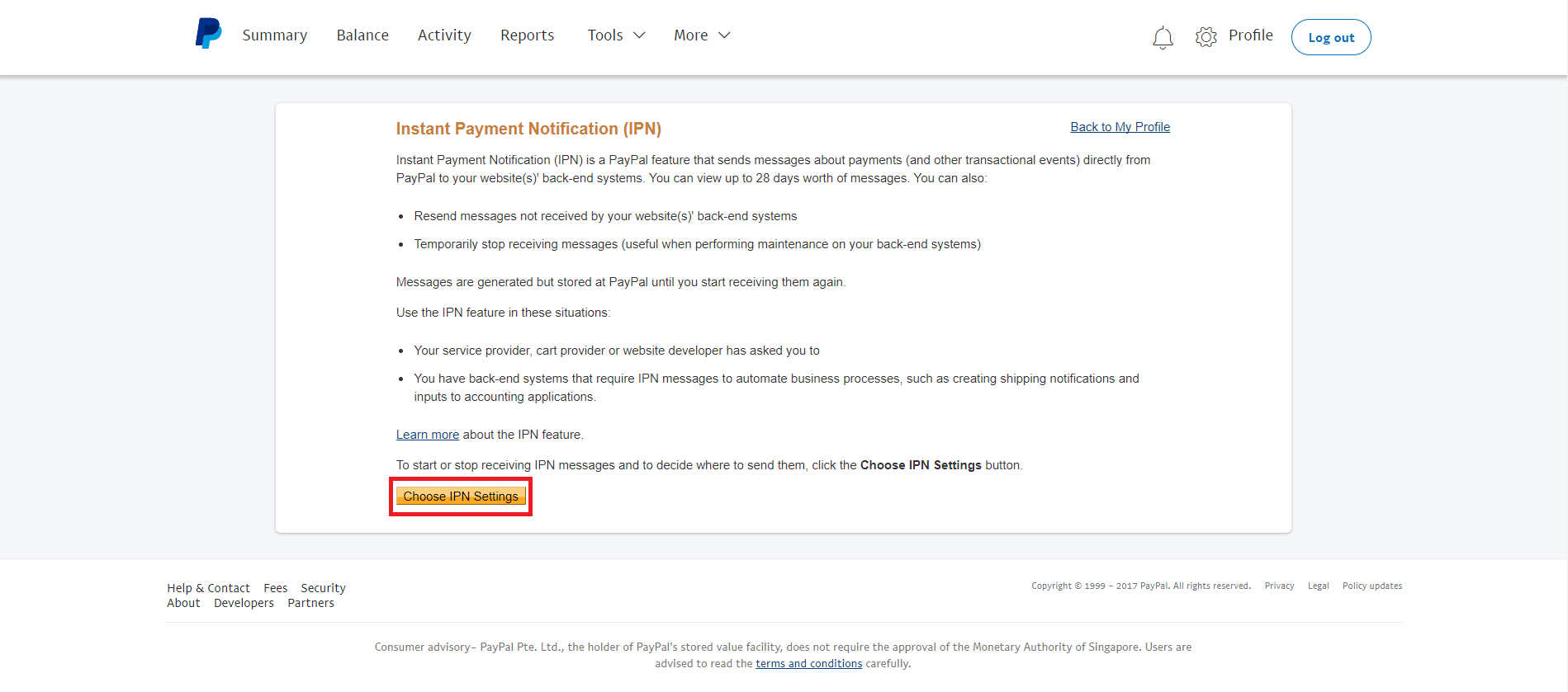 Activate Ipn On Paypal Account